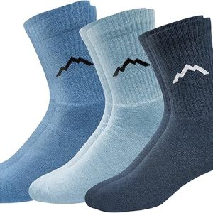 Sport Men's Heavy Duty Cotton Crew Athletic Socks, Pack of 3